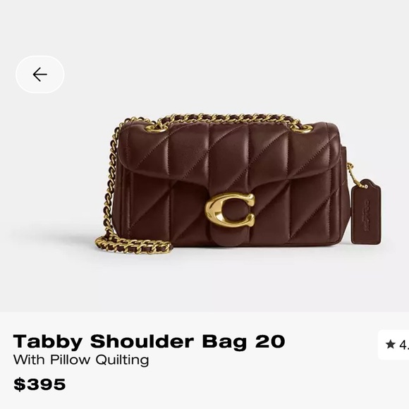 Tabby Shoulder Bag 20 With Pillow Quilting - Picture 7 of 11